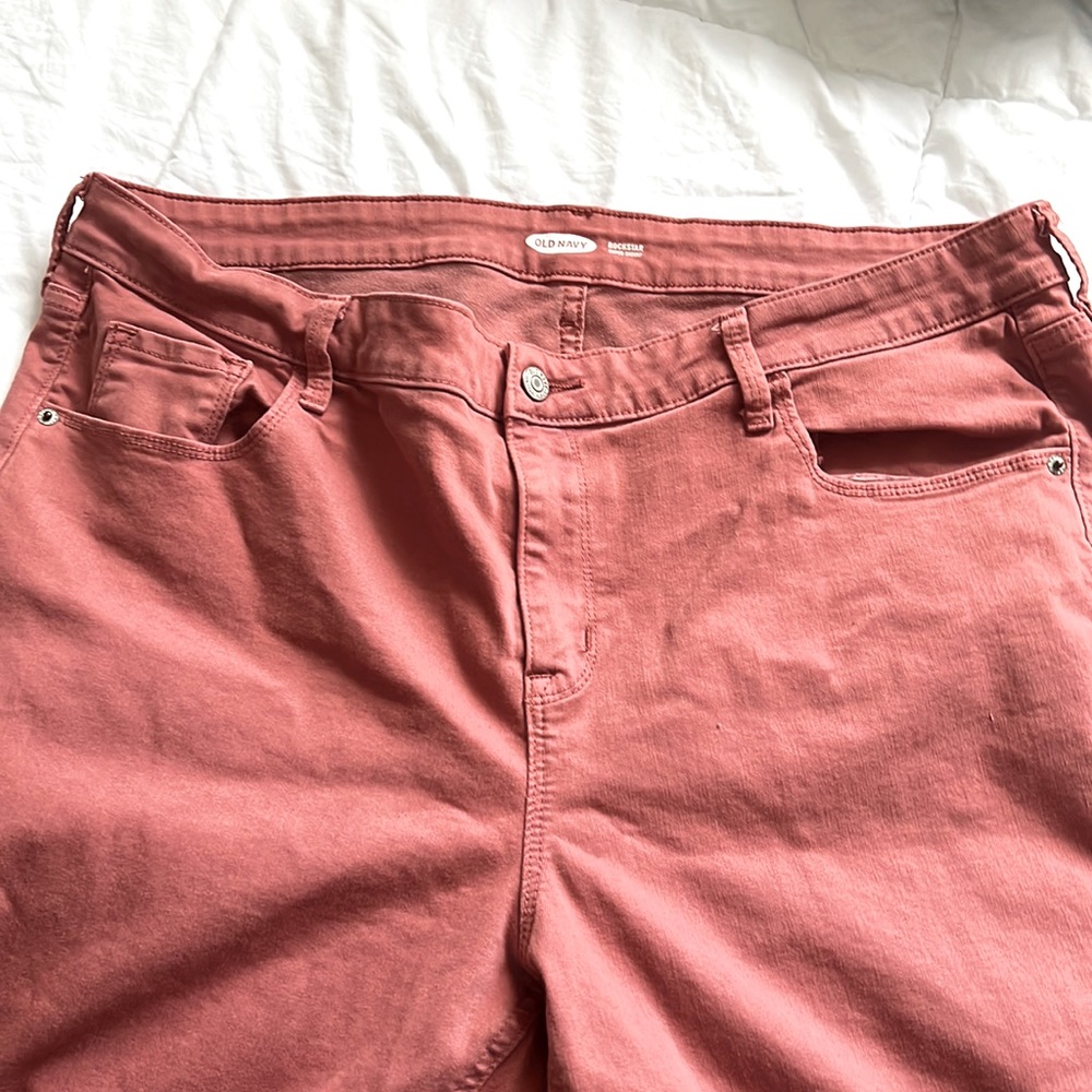 Size 18 Dusty Rose Old Navy Rock Star Skinny Jeans